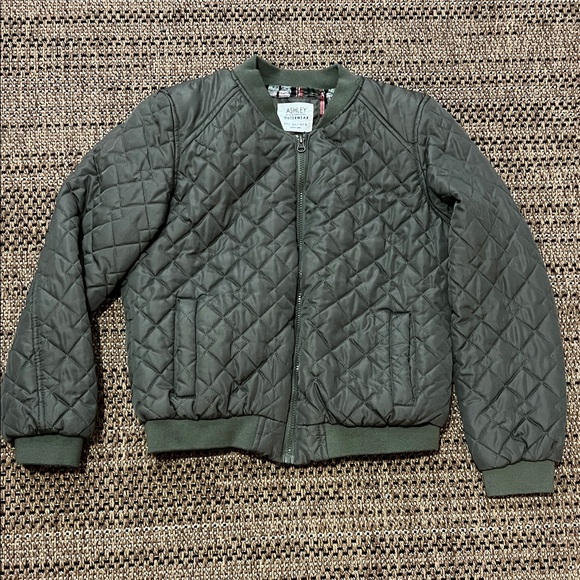 Ashley By 26 International Jackets & Blazers - Ashley By 26 International Olive Quilted Bomber Jacket